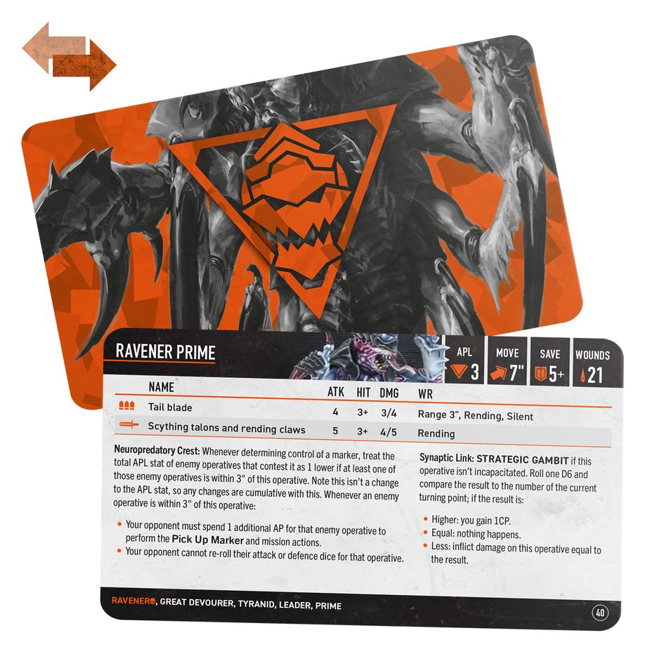 Kill Team: Raveners - Datacards