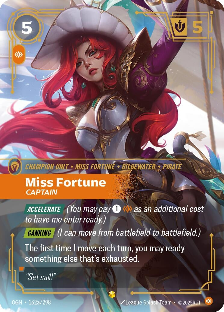 Miss Fortune - Captain (Alternate Art) (162a/298) (OGN)