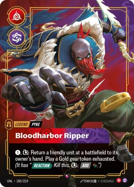 Pyke - Bloodharbor Ripper (185/219) (UNL)