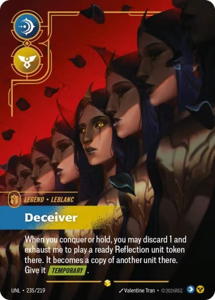 LeBlanc - Deceiver (Overnumbered) (235/219) (UNL)