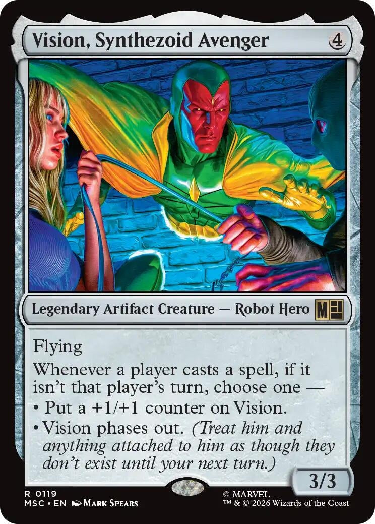 Vision, Synthezoid Avenger (119) (MSC)