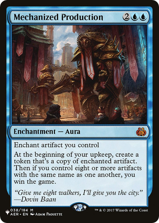 Mechanized Production (038/184) (LIST)