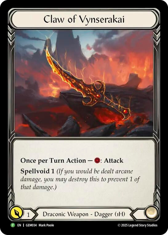 Claw of Vynserakai (GEM034) (GEM)