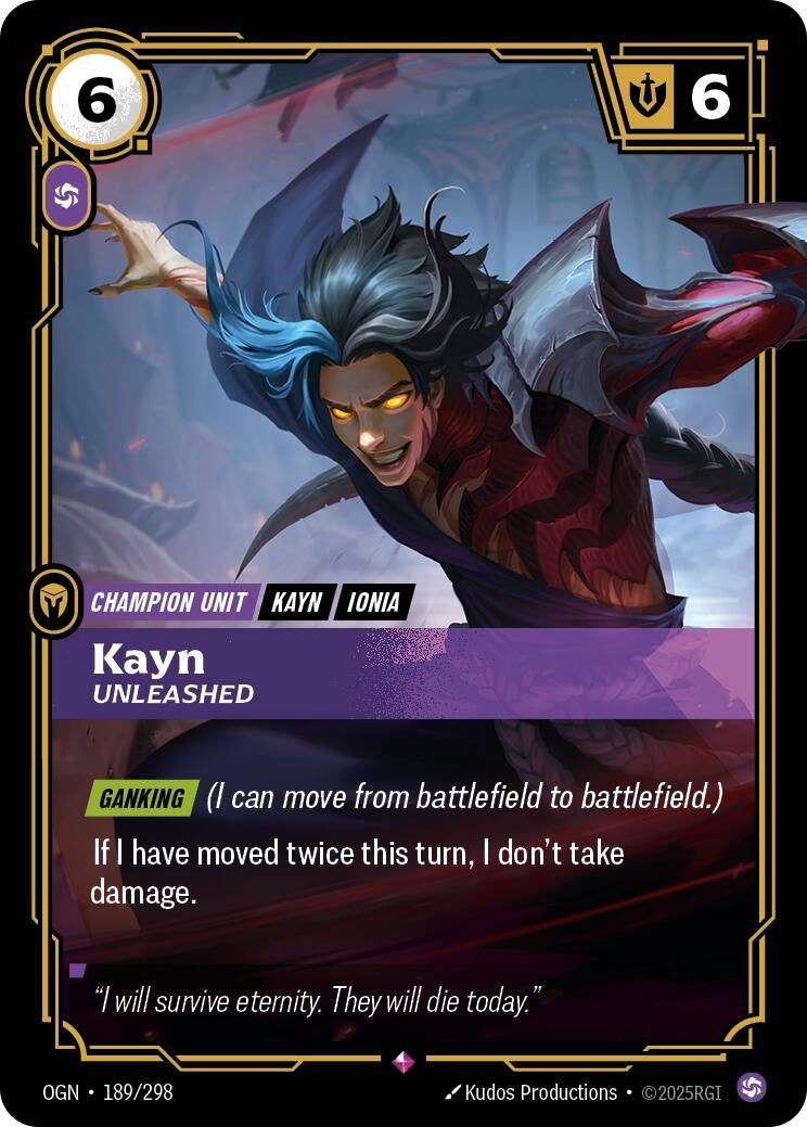 Kayn - Unleashed (189/298) (OGN)