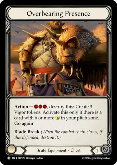 Overbearing Presence (SUP126) (SUP)