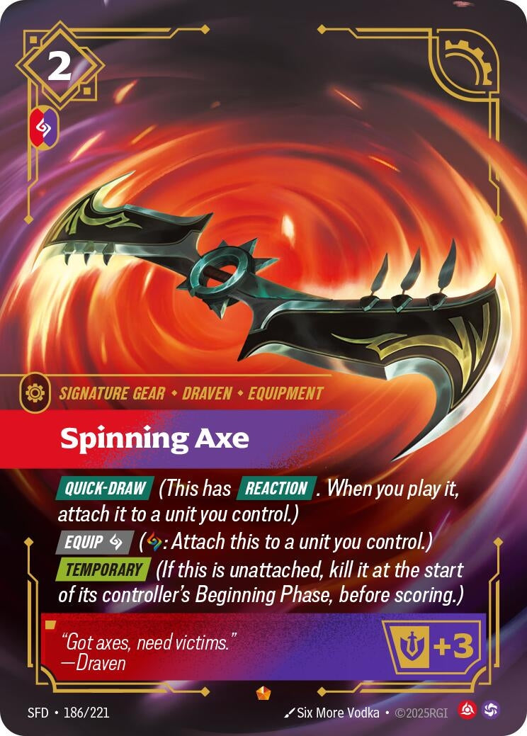 Spinning Axe (186/221) (SFD)