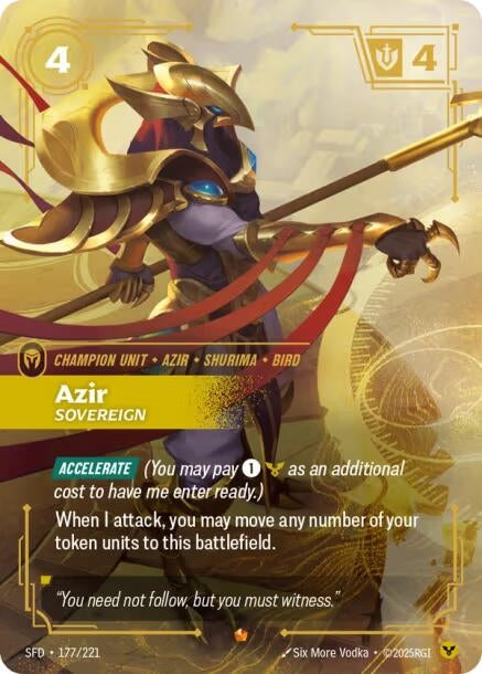 Azir - Sovereign (177/221) (SFD)