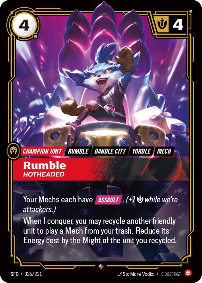 Rumble - Hotheaded (026/221) (SFD)