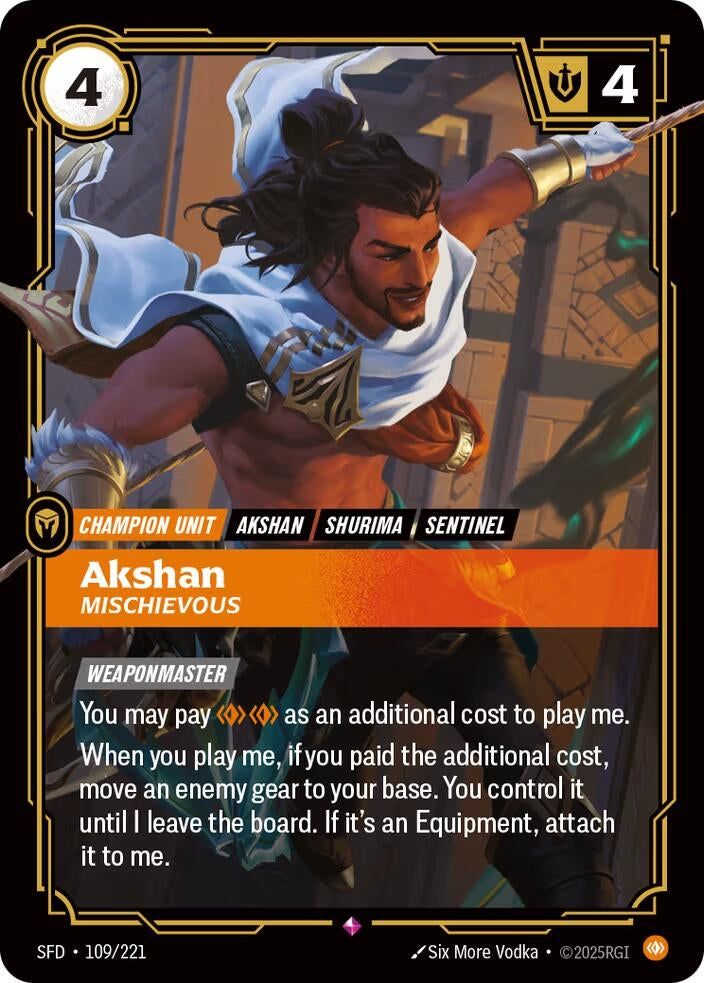 Akshan - Mischievous (109/221) (SFD)