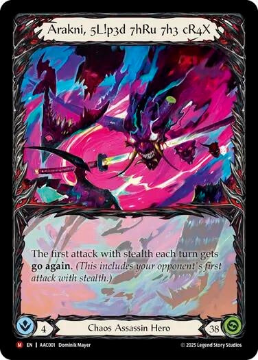 Arakni, 5L!p3d 7hRu 7h3 cR4X (Extended Art) (AAC001)