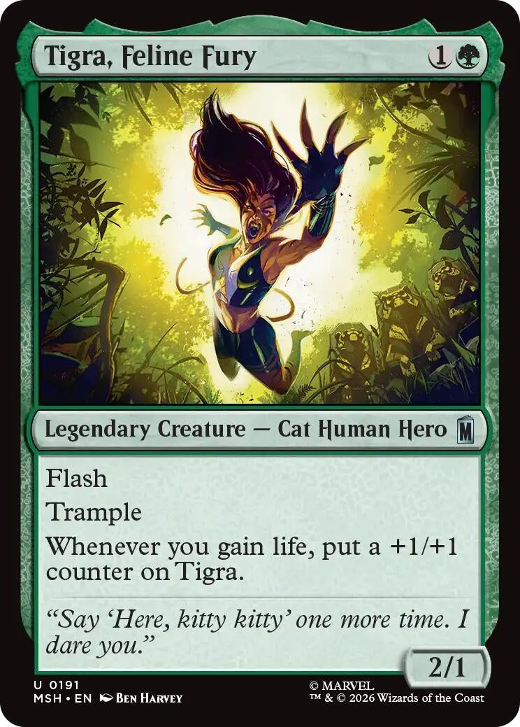 Tigra, Feline Fury (191) (MSH)