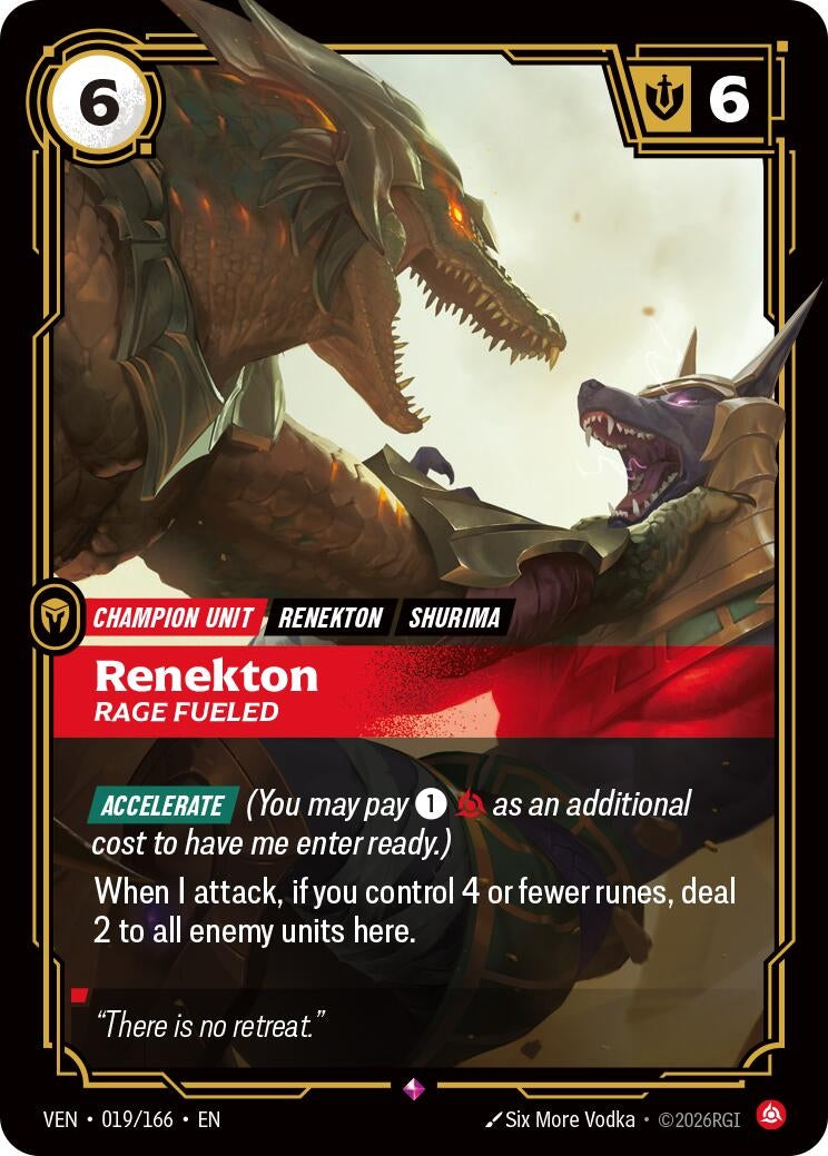 Renekton - Rage Fueled (019/166) (VEN)