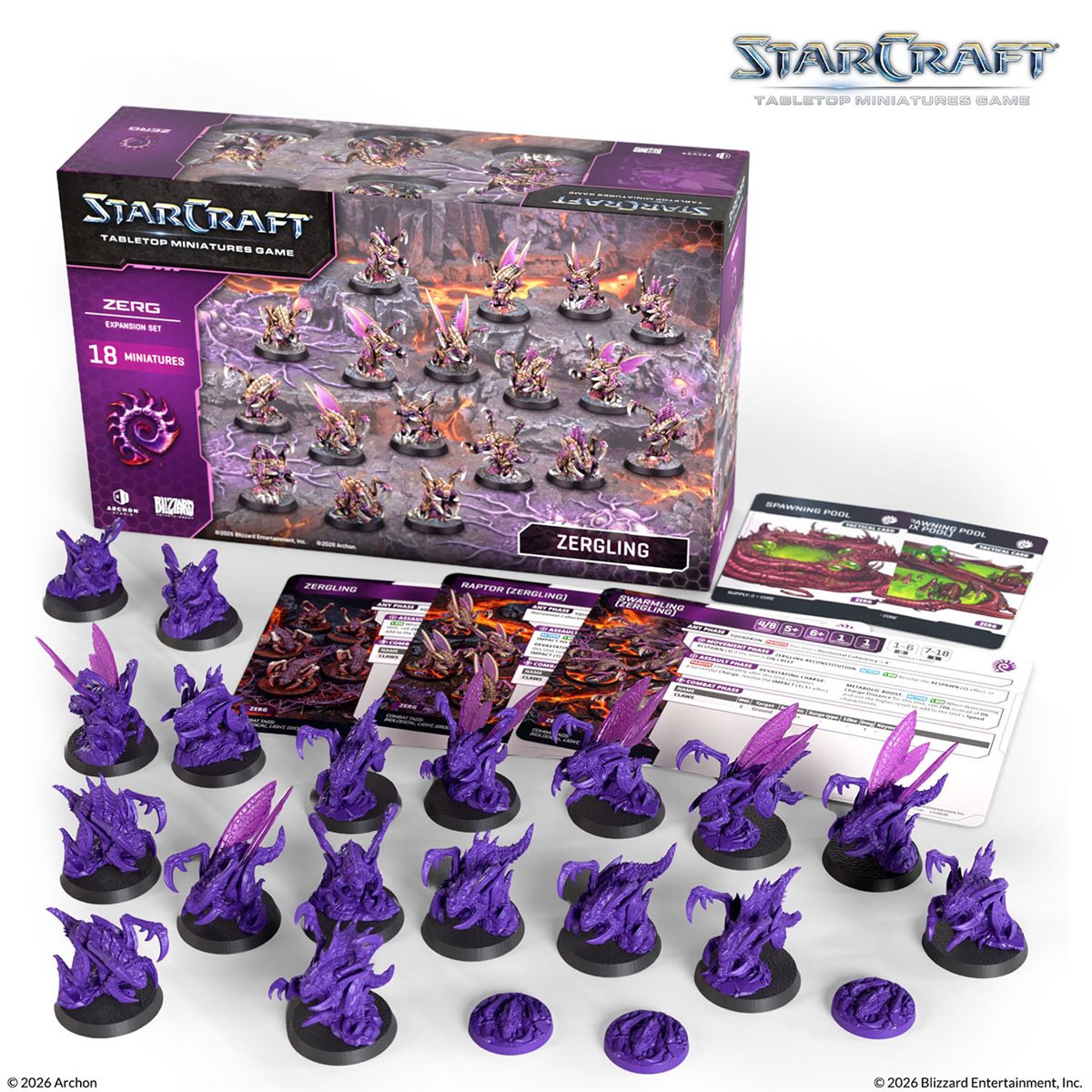 Starcraft: The Miniatures Game: Wave 1: Zerg: Zergling Expansion Set PREORDER May 2026