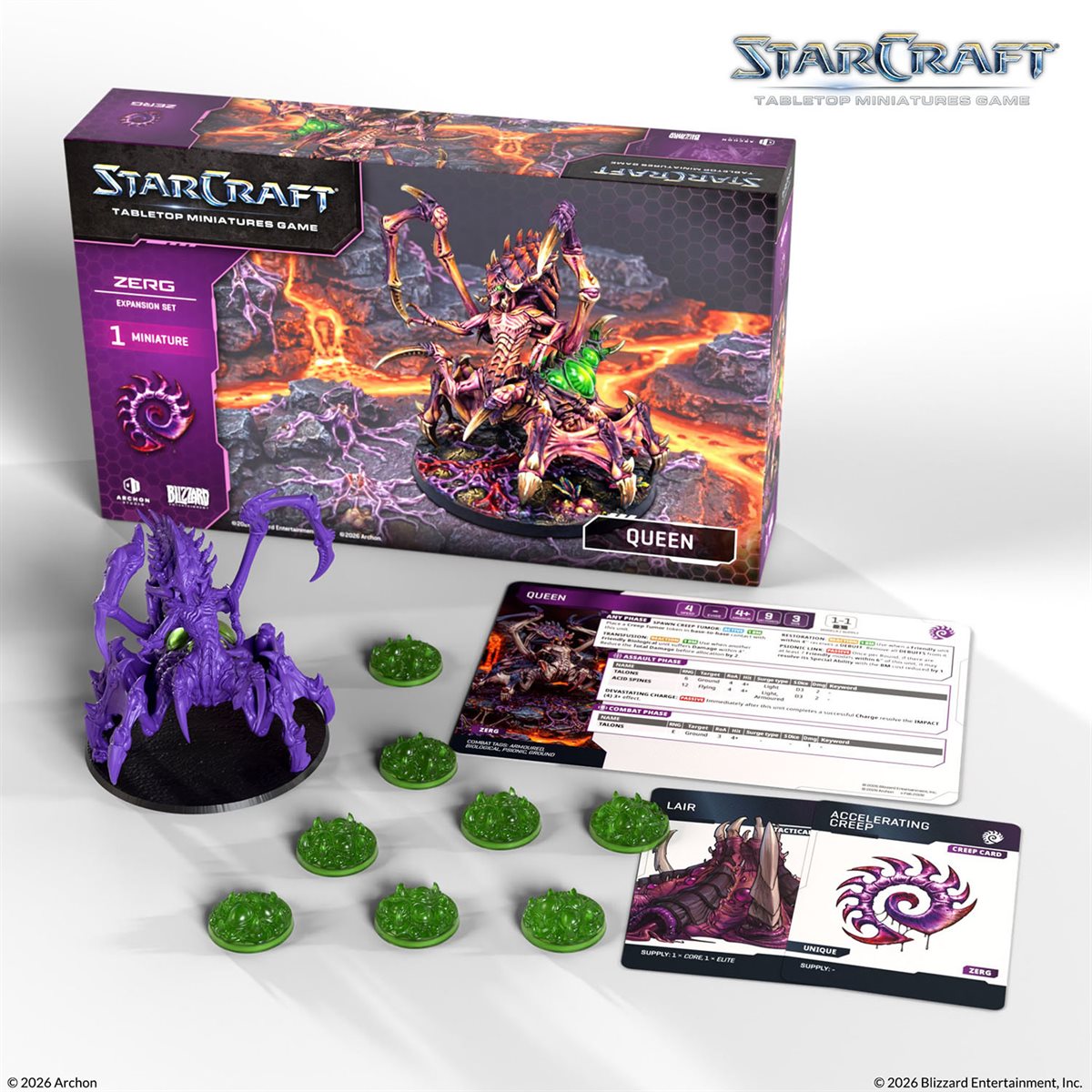Starcraft: The Miniatures Game: Wave 1: Zerg: Queen Expansion Set PREORDER May 2026