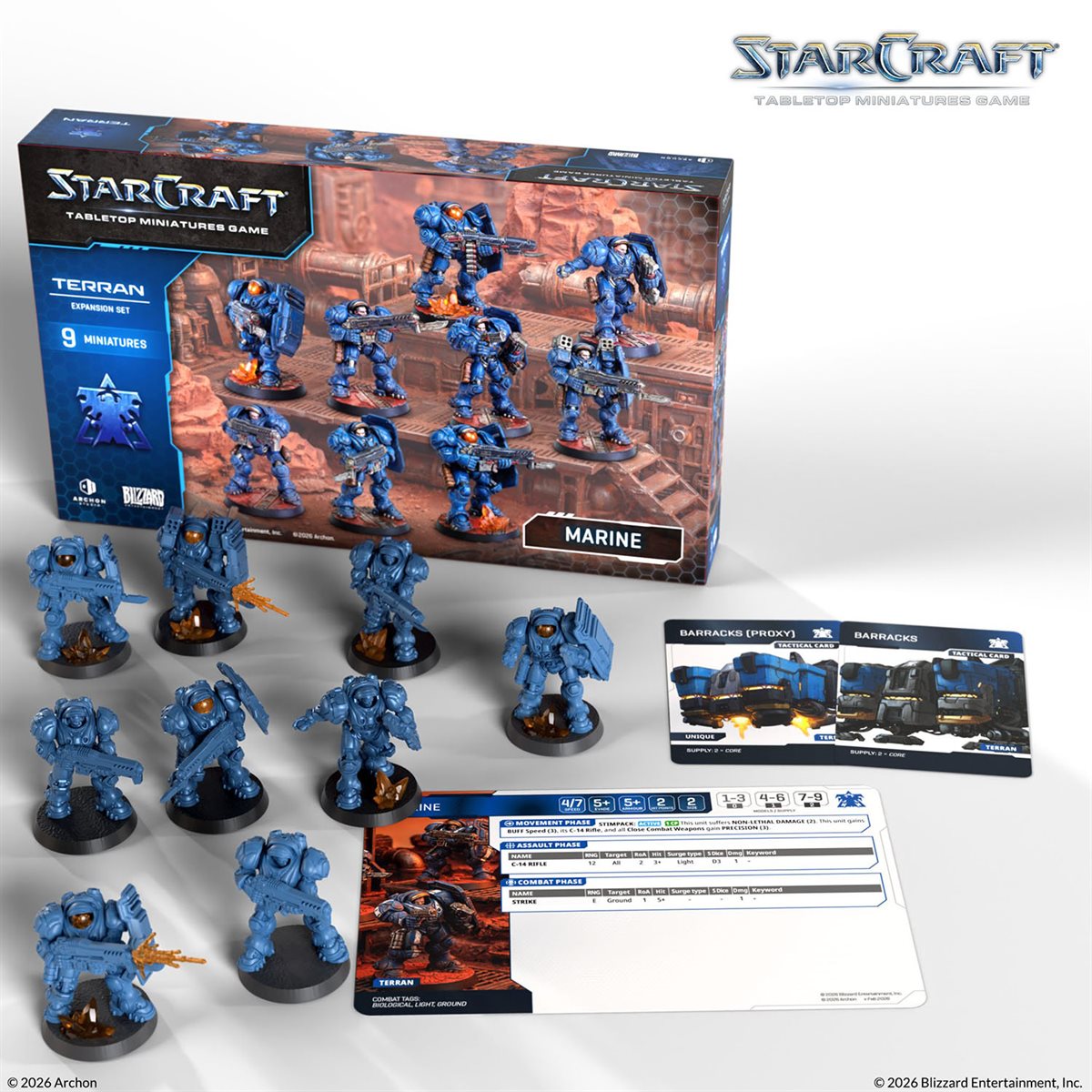 Starcraft: The Miniatures Game: Wave 1: Terran: Marine Expansion Set PREORDER May 2026