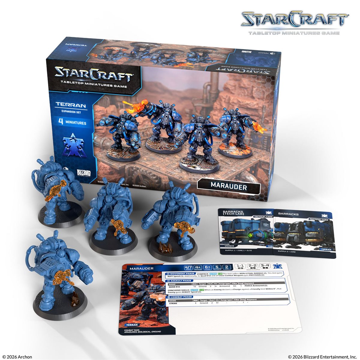 Starcraft: The Miniatures Game: Wave 1: Terran: Marauder Expansion Set PREORDER May 2026