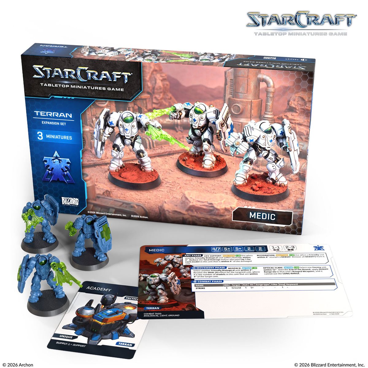 Starcraft: The Miniatures Game: Wave 1: Terran: Medic Expansion Set PREORDER May 2026