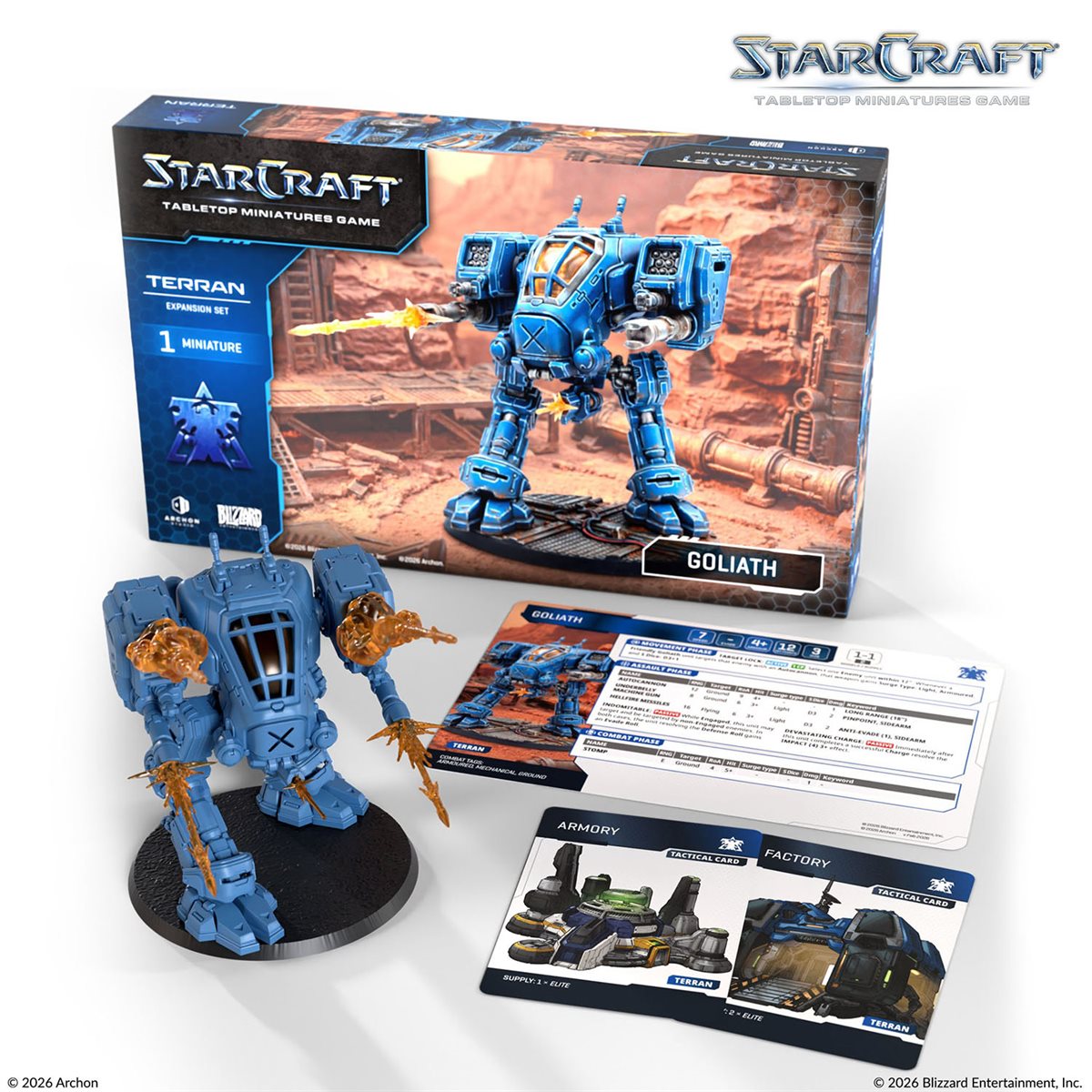 Starcraft: The Miniatures Game: Wave 1: Terran: Goliath Expansion Set PREORDER May 2026