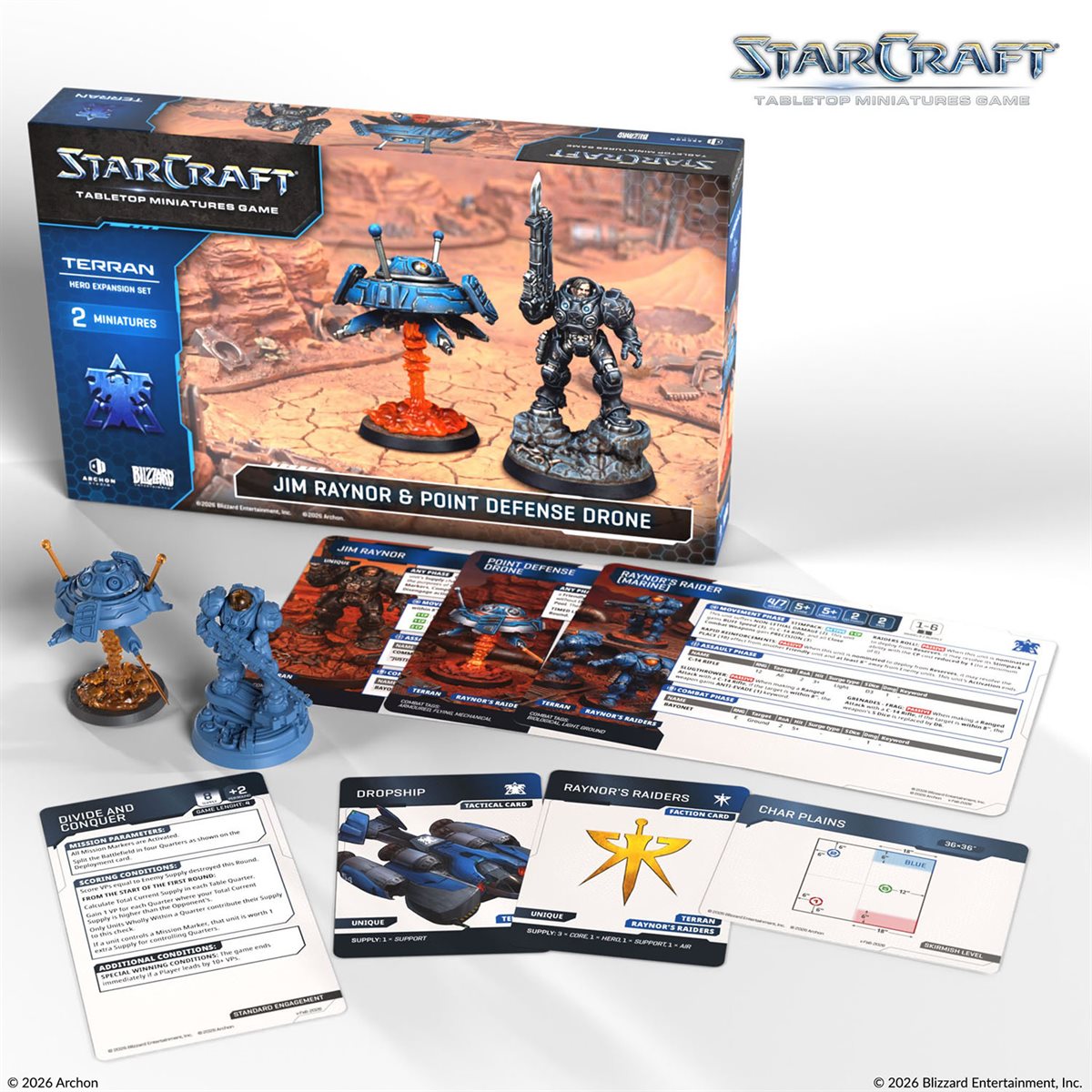 Starcraft: The Miniatures Game: Wave 1: Terran: Jim Raynor Hero Expansion Set PREORDER May 2026