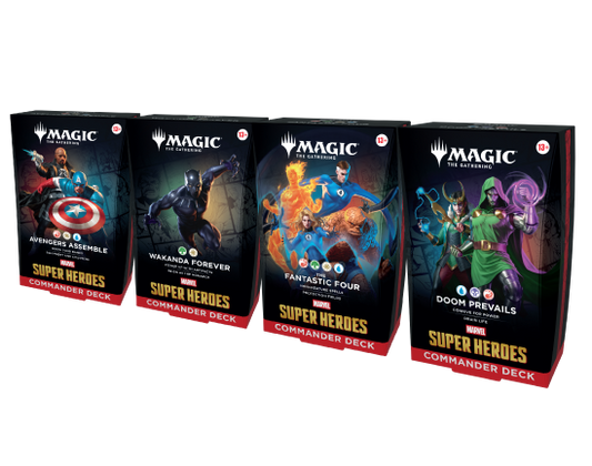 Magic the Gathering: Marvel Superheroes Commander Decks - Set of 4 - PREORDER