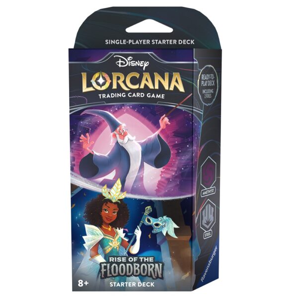 Disney Lorcana: Rise of the Floodborn: Starter Deck Amethyst and Steel